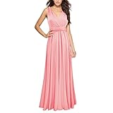 Wickelkleid, lang, Multiway-Kleider, Kleider für Brautjungfern, Hochzeitsgäste, Kleider für Damen, Größe S XL, formelles Kleid für Damen, Hochzeitsgäste, PK1, S