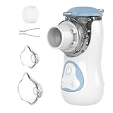 FEELLIFE Inhalationsgerät Kinder Baby, Inhalator Erwachsene Kinder, Vernebler Inhaliergerät Kinder, Nebulizer Inhalator Leiser Unter 25 dB, Tragbar Inhalationsgerät Effektiv bei Atemwegserkrankungen