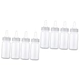 KOMBIUDA 8 Stk Nuckelflasche Babyflaschen für Neugeborene Mama Flaschen neugeboren Milchflasche plastikflasche Babyflasche aus Plastik Babyfläschchen aus Kunststoff pp Transparent