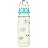 babynova 240 ml Standard Babyflasche mit Anti-Kolik Sauger aus Silikon für Neugeborene – Babyflaschen ab 0 Monate – BPA-frei - Fische