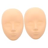 OUNONA 2 Stück Silikon Übungshaut für Make Up und Tattoo Training Doppelseitige Kunsthaut für Augenbrauen Lippen und Gesicht für Anfänger und Profis