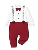PATPAT Strampler Neugeborene, Baby Jungen Strampler Set, Schlafanzug Baumwolle, Strampler Ohne Füße, Bodyverlängerung, Babysachen Body Langarm, Baby Kleidung für Neugeborene 0-3 Monate 55-61 Cm