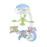 Fisher-Price 3-in-1-Traumbärchen-Mobile, Mobile für Babybett, Elektrisches Mobile mit Licht, Musikmobile, Babyerstausstattung, Babybett- und Baby-Zubehör, ab Geburt, CDN41