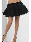 Smiffys Petticoat, Schwarz, mit Satin-Bund Halloween