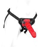 FESTSITZENDER STRAP-ON mit SNAP-LOCK-SYSTEM und 21,0 cm 17,0 cm oder 14,0 cm großem Umschnalldildo für Frauen - PREMIUM SILIKON DILDO in coral