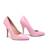 Gizelle Damen Spitze Pumps, Rosa Lackierung, 45 -EU