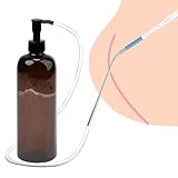 Sadodo Analdusche Intimdusche 600ML Pump Flasche + Düse Anal Dusche Vaginaldusche Einlauf Einlaufset für Darmeinlauf Klistierspritze Klistier Irrigator Hygienedusche Shower für MännerFrauen