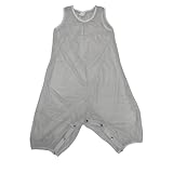 Haian Custom PVC ABDL Unisex Strampler mit Schnappverschluss im Schritt, windelfreundlich, Transparentweiß, Custom Size