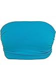 Urban Classics Damen Ladies Bandeau Top Bandeau Top,, per pack Blau (turquoise 00217), Medium(Herstellergröße: M)