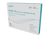 EUROPAPA® 5x Corona Schnelltest Selbsttest Covid-19 Nasal Laientest schnell und einfach Zuhause im Büro oder Urlaub