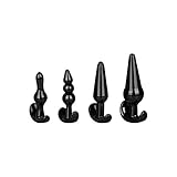 Analplug Set von EIS, Buttplug aus hautfreundlichem Silikon 4 Größen, Sexspielzeug geeignet für Anfänger, Anal Plug für Frauen Männer Paare