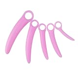 GKLWEJ Vaginal Dehnung, Dilatoren für Frauen mit 5 Silikon Dilator Vagina, Analdehner für Frauen, Vaginaldehner Analplug Set Plug für Frauen Sex Rosa