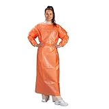 Medi-Inn Infektionsschutzkittel PP orange, 139 x 139 cm, mit PE-Vollbeschichtung, PSA Kat. III (1 x 10 Stück)