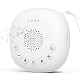 White Noise Machine Baby,Einschlafhilfe Erwachsene Baby,Portable White Noise Machine for Adults,Schlafmusik Weißes Rauschen Baby mit Super Akku, Sound Machine USB 7 Bunte Beleuchtung,Weiße