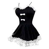 Sexy Outfit Für Damen Sex Lolita Dress Cosplay Anime French Maid Slutty Kostüm Dessous Unterwäsche Rot Costume Frau Dienstmädchen Lingerie Kostüme Frauen Sklavin Women's Sets Kawaii