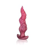 SXOVO Realistischer Monster Dildo Flüssiges Silikon Tentakel Dildo Anal Plug für Anfänger Prostata Stimulation G-Punkt Massage Fantasy Anal Sexspielzeug für Männer Frauen (S:16,3cm; Ø:4cm)