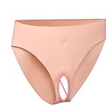 Kutocesy Crossdresser Men's Hiding Gaff Silicone Vagina Panties for Transgender Crossdress Cosplay Drag Queen Fake Pussy for Men Role Play (Triangle Style)