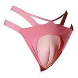 Sywiyi Herren Sissy Höschen Transgender Hiding Gaff Panty Unterhose String Tanga Sexy Unterrwäsche Crossdressing Rosa A L