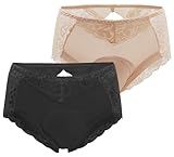 FEOYA Herren Sissy Spitze Unterwäsche Dessous Panty Crossdresser Briefs Gay Crossdress Panties Bikini L