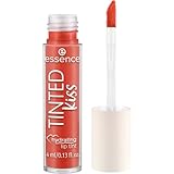 essence TINTED kiss hydrating lip tint, Lippenstift, Nr. 04, Rot, feuchtigkeitsspendend, langanhaltend, Expressergebnis, natürlich, vegan, ohne Parfüm, ölfrei, ohne Alkohol, 1er Pack (4ml)