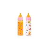Bayer Design 79201AE Magische Flasche, Milchfläschchen, Trinkflasche, Puppenzubehör, weiß und orange