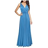 Abendkleid Lang Damen Sexy Rückenfreies Multiway Bandage Wickelkleid Festlich Brautjungfernkleider Party Ballkleid