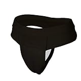 BaronHong Camel Toe Hiding Gaff Panty Shaping Slip für Crossdresser Transgender (schwarz-Tanga, M)