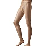 HTRUIYATY Männer Strumpfhose Sissy Dessous Männer Sexy Crossdresser Herren Sissy Kleidung Strumpfhosen Beige