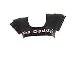 SINROYEE Ddlg Outfits für Damen, Tank-Top, Schlafkleidung, Mini-T-Shirt, Daddy's Little Slut Fun Flirty Student Faltenrock, Cosplay (S0494-schwarz)