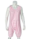 Haian PVC AB Unisex Strampler mit Schnappverschluss im Schritt (Babyrosa, 3XL)