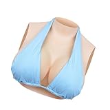 KUICEO Silikon Brustplatte Weiche Brustform für Crossdresser, Transfrauen & Drag Queen Kostüme, hautfreundliches Cosplay-Accessoire
