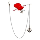 PH PandaHall Taschenuhrkette Anzugkette Albert Kette T Bar & Karabinerverschlüsse Uhrenkette Westenkette Taschenuhranhänger Für Herren Damen Hochzeit