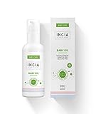 INCIA Baby öl 110ml (Enthält keine künstlichen Duft- und Farbstoffe, Parabene, Silikone und Paraffin, ideal für Babys und Erwachsene, mit Sesameöl - Jojobaöl - Vitamin E)