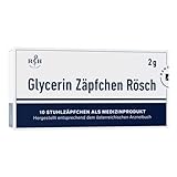 GLYCERIN ZÄPFCHEN Rösch 2 g gegen Verstopfung 10 St