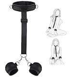 BDSM Bondage-Set Sex spielzeug für die Paare, Bondage Fesseln sexspielzeug die Frau extrem mit Einstellbar Abnehmenbare Handschellen Halsband, Bdsms Erotisches toys Fetisch Rollenspiele SM Kit