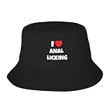 Anglerhut Lustiger Schmutziger Sex-Porno Ich Liebe Anallecken Fischerhut Unisex Bucket Hat Verstaubare Eimer Hut Für Wandern Camping Reisen
