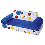 BYBYME Funzy Spielsofa für Kinder 10pc modulares Sofa Fancy Spielsofas Kindersofa Familienmöbel für Kinderzimmer Schlafzimmer Spielzimmer (Punkte)