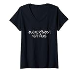 Damen Zuckerbrot ist aus lustiger Spruch Bad Moms T-Shirt mit V-Ausschnitt