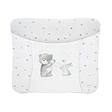 Ceba Baby® weiche Wickelauflage 75x72 cm - Baby Wickelunterlage - Wickeltischauflage für Junge und Mädchen - Wasserdicht, abwaschbar - OEKO-TEX® Standard 100 - Made in EU - Liebesgespräch