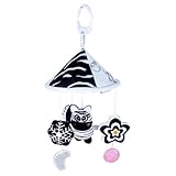 yztju Baby-Mobile - Drehbares Elektrisches Krippenmobi Mädchen,Babybett-Spielzeug Kinderzimmer-Spielzeug Baby-Beruhigungsspielzeug Schwarz-Weiß-Entwicklung Der Vision Hand-Auge-Koordination Für