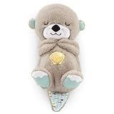 Fisher-Price Schlummer Otter Kuscheltier mit Atembewegung und Musik, Baby Erstausstattung, Neugeborene, Baby Spielzeug ab Geburt, Babyparty und Neugeborenen Geschenk, FXC66