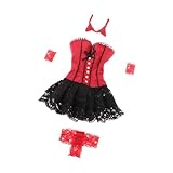 Colcolo Damen Kleidung mit 1/6 Skala, voll Anzug, DIY-Puppe, Cosplay, Mode, Vorspiel, Spielzeug-Outfit, Puppen Kleidung für 12 '', weibliche Figur, Schwarz