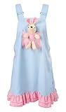 CutiePlusU Damen Strapsanzug Overalls Kleid Blau Strapskleid mit Plüschpuppe, himmelblau, XX-Large
