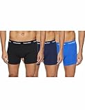 Calvin Klein Herren - 3er-Pack mittlere Taille Hüft-Shorts - Cotton Stretch, Mehrfarbig (Black/Blueshadow/Cobaltwater Dtm Wb 4Ku), L