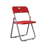 Generisch Tragbarer Bürostuhl, Konferenzstuhl, Computerstuhl, Esszimmerstuhl, Schlafsaalstuhl, bequemer Hocker, Rückenlehnenstuhl, Haushaltsklappstuhl, 1 Stück (rot)