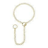 JJDreams Gold Slip Kette Halskette für Frauen Punk Kette Choker Anhänger Halskette einstellbare Cuban Link Gothic Schmuck für Halloween