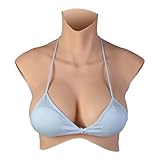 CRRCLSY Silikonbrüste Realistische Fake Breasts Brustplatte Falsche Brüste für Cosplay Crossdresser Drag Queen (Sahne, B Cup-Silikonfüller) (Sahne, C Cup-Silikonfüller)