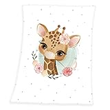 Herding Giraffe Microfaserflausch-Decke, 75x100 cm, 100% Polyester