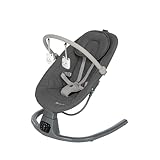 Bebeconfort Jolana, Babywippe elektrisch, 0–6 Mon (9 kg), automatische Bewegungserkennung, 12 beruhigende Lieder, 5 Naturgeräusche, verstellbare Rückenlehne, 2 Liegepositionen, Tinted Graphite
