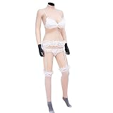 KUMIHO Silikonbrüste Brustprothese künstliche brüste Vagina Slip Bodysuit mit Katheter für Transgender Crossdresser - Vierte Generation - D Cup